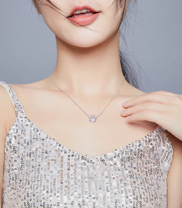 Сребърно колие „Нося късмет“