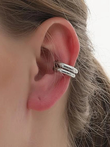 Тънки c-hoop обеци за хрущял