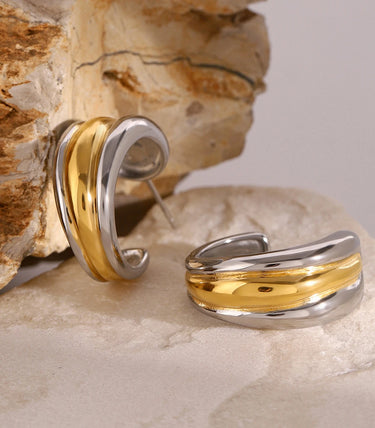 Triple layer обеци халки на винт