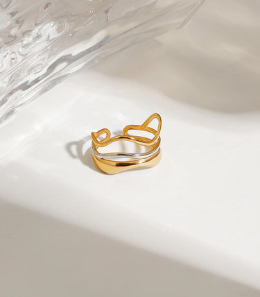 Triple layer wavy регулируем пръстен