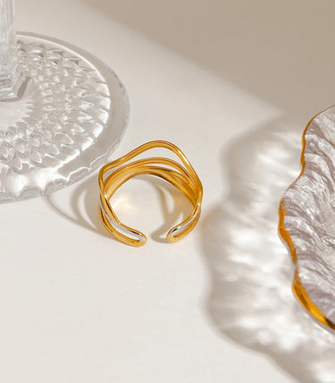 Triple layer wavy регулируем пръстен