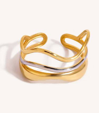 Triple layer wavy регулируем пръстен