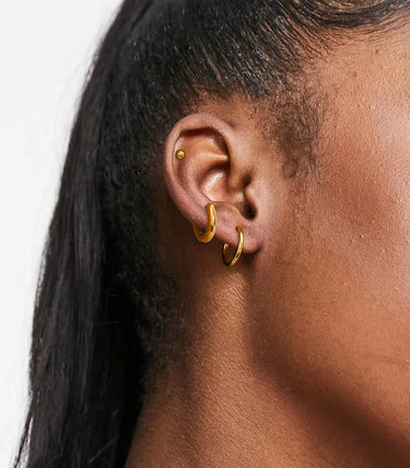 Троен сет обеци халки и топче