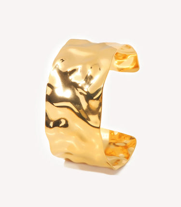 Твърда масивна hammered гривна