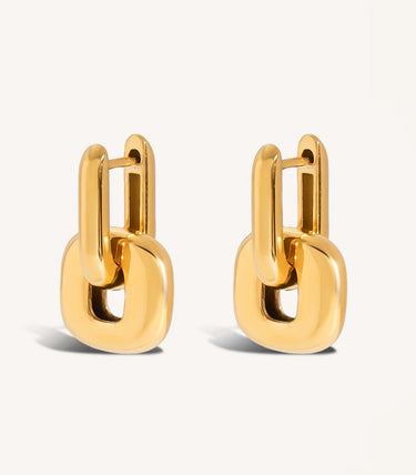 Висящи обеци double hoop