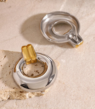 Висящи обеци на винт с chunky ринг