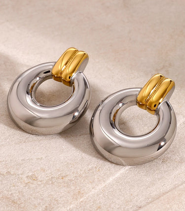 Висящи обеци на винт с chunky ринг