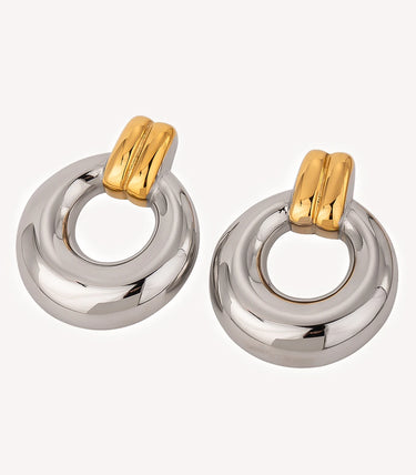 Висящи обеци на винт с chunky ринг