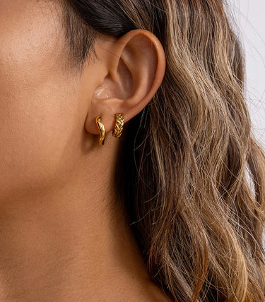 Wavy обеци халки